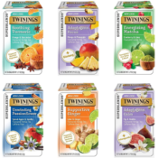 108 Variety Pack Twinings of London Daily Wellness Tea Bags as low as $20.16...