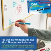 12-Pack EXPO Low Odor Fine Point Dry Erase Markers, Black $8.45 (Reg. $28.22)...