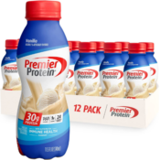 12-Pack Premier Protein Vanilla Shake as low as $14.99 After Coupon (Reg....