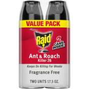 2-Count Raid Fragrance-Free Ant & Roach Killer $6.08 After Coupon (Reg....