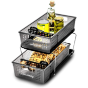 2-Tier Slide-out Baskets with Handles $27.99 Shipped Free (Reg. $36.99)...