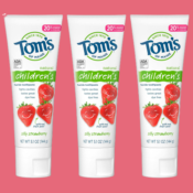 3-Pack Tom's of Maine Kids' Silly Strawberry Fluoride Toothpaste as low...