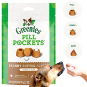 30-Count Greenies Pill Pockets Natural Dog Treats, Tablet Size as low as...