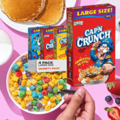 4-Pack Cap'n Crunch Cereal, 3 Flavor Variety Packs as low as $11.95 (Reg....
