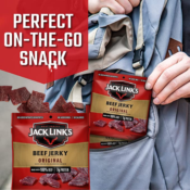 FOUR 5 Pack Jack Link’s Beef Jerky, Original, 0.625 Oz Bags as low as...