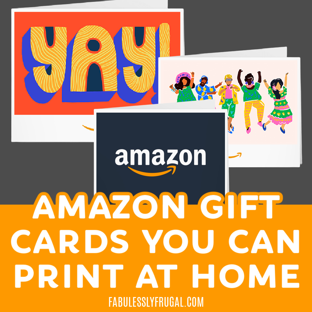 Amazon Gift Cards You Can Print At Home in Any Amount Fabulessly Frugal