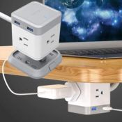 Save 40% on BESTEK Vertical Cube Power Strip with 3 Outlets, 4 USB Ports...