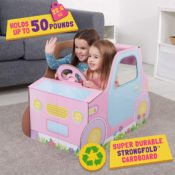 Cardboard Toddler Car for Pretend Play $7.27 After Coupon (Reg. $25) -...