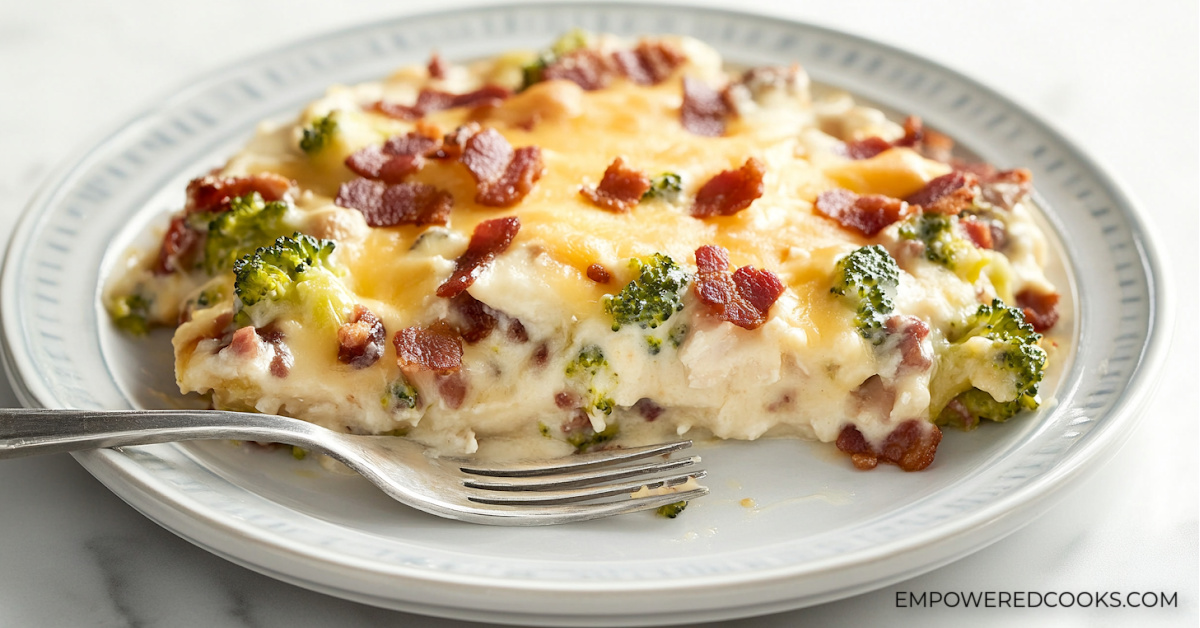 A serving of Ranch Chicken and Bacon