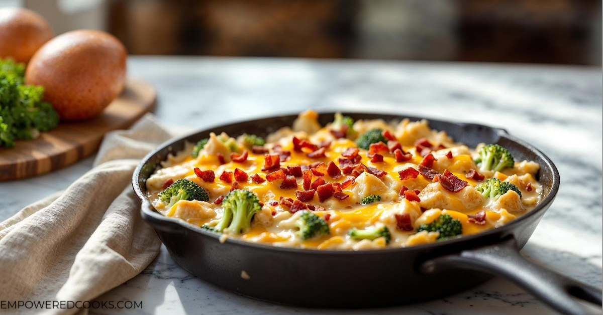 Keto Chicken Ranch Bacon Skillet