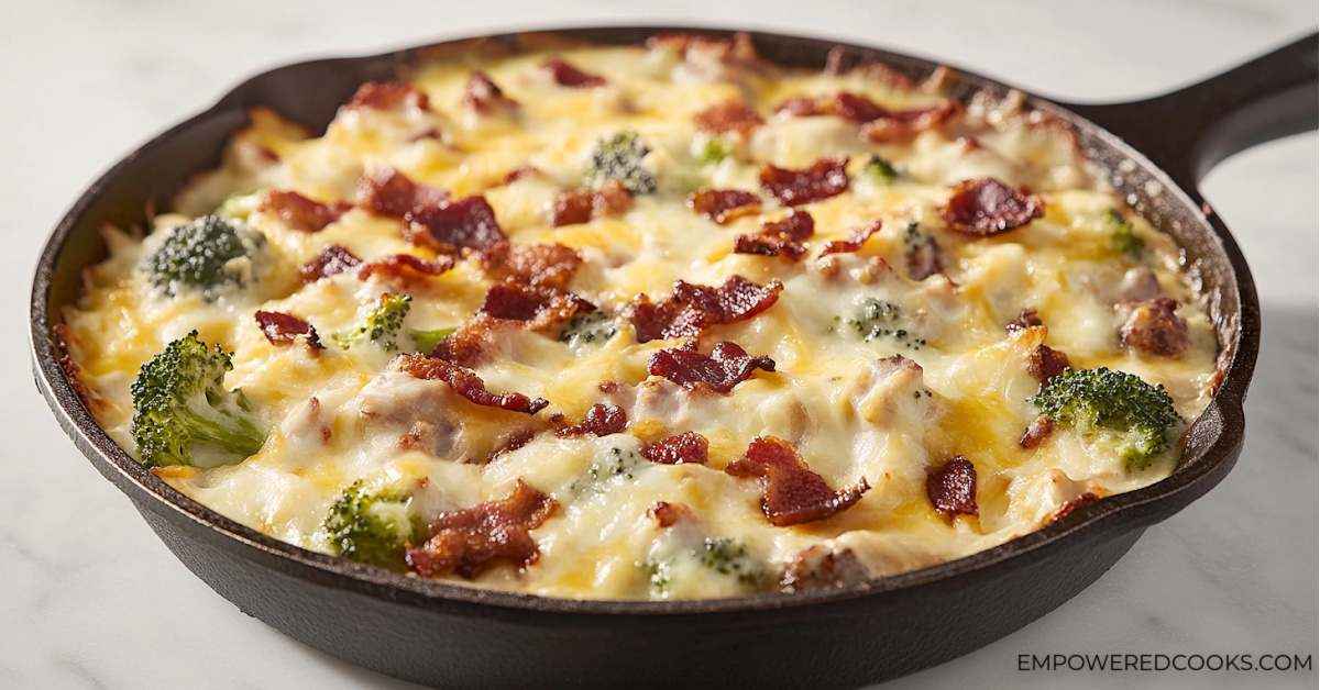 Keto Bacon Ranch Chicken Skillet