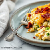 Bacon Ranch Chicken skillet with broccoli