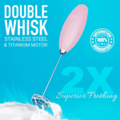 Double Whisk Electric Milk Frother Handheld Mixer $7.49 After Coupon (Reg....