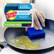 FOUR 6-Count Scotch-Brite Non-Scratch Scrub Sponges as low as $4.76 EACH...
