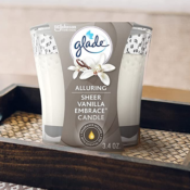 FOUR Glade Sheer Vanilla Embrace Air Freshener Candle Jar as low as $2.44...
