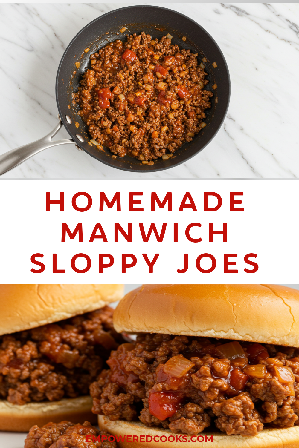 Homemade Manwich Sloppy Joes