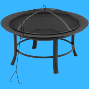 Mainstays 28″ Fire Pit with PVC Cover & Spark Guard $16 (Reg. $39)...