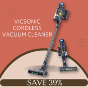 Make Your Life Easier With This VICSONIC Cordless Vacuum Cleaner $109.99...