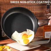 Cooking with Less Oil and More Health with SENSARTE 9.5 Inch Nonstick Cooking...