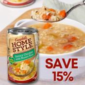 Save 15% on Campbell's Homestyle Healthy Request Soups as low as $1.85...