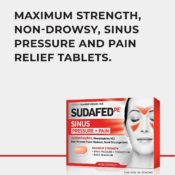 Save BIG on Sudafed PE Sinus Pressure Tablets as low as $6.27 After Coupon...