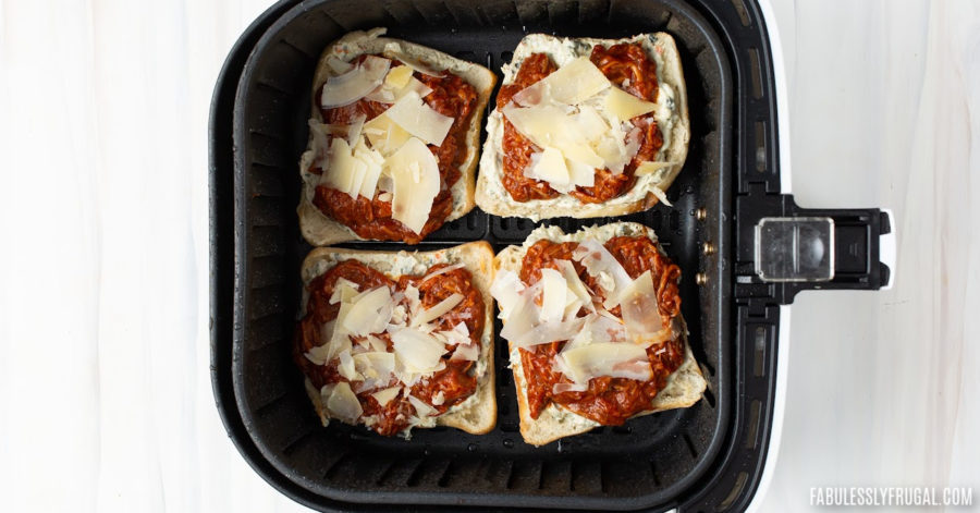 Open Faced Beef Ciabatta Sandwich Recipe For The Air Fryer - Fabulessly 