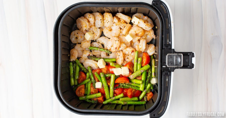 30 Minute Shrimp Scampi Recipe in the Air Fryer (No Wine) - Fabulessly