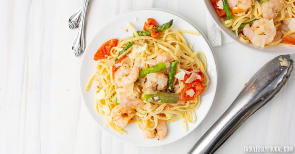 30 Minute Shrimp Scampi Recipe in the Air Fryer (No Wine) - Fabulessly ...