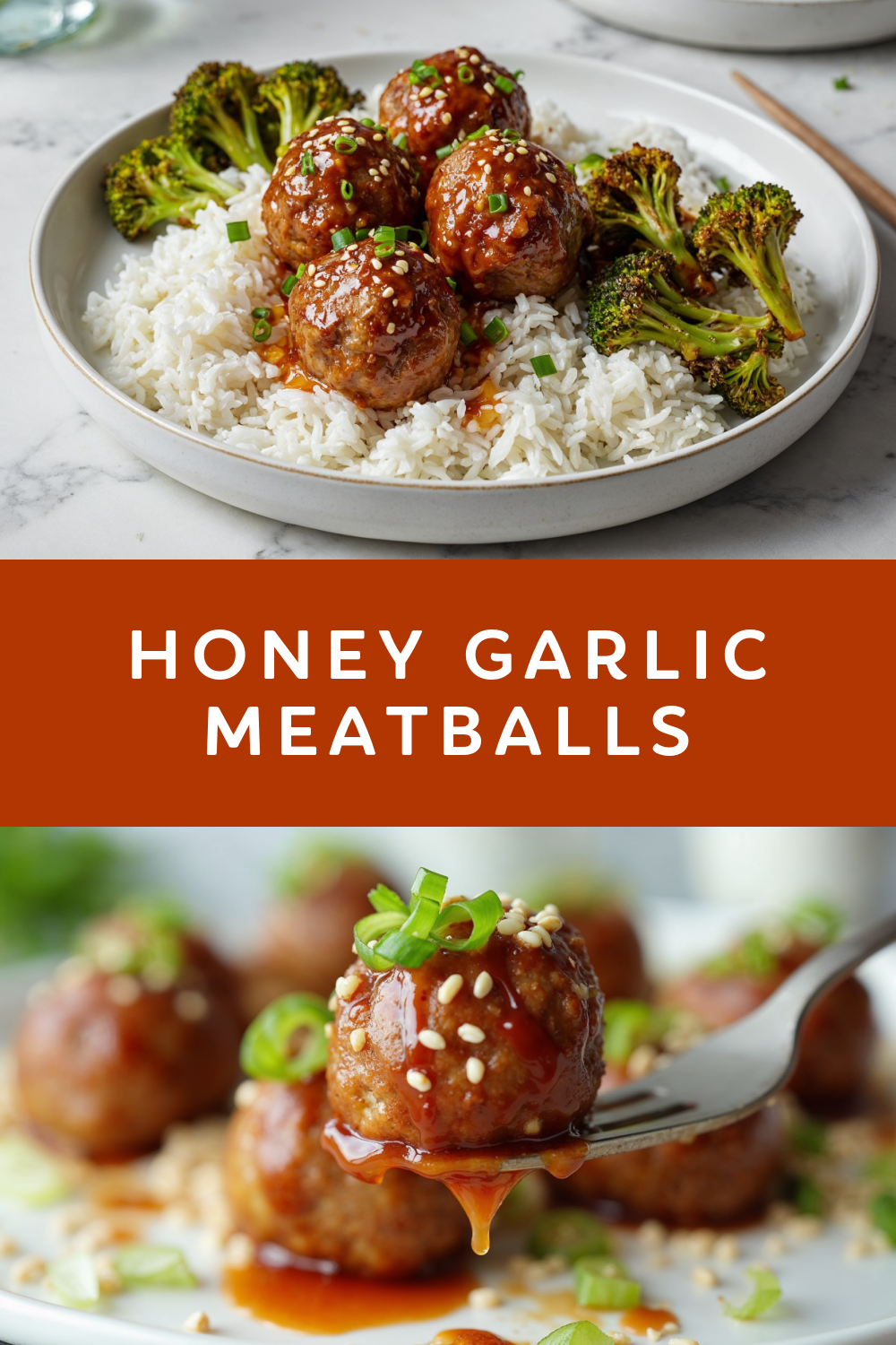 Honey garlic meatballs