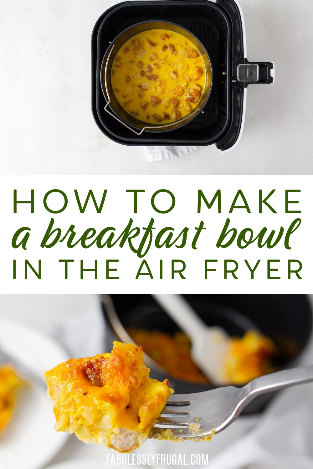 how to make a breakfast bowl in the air fryer