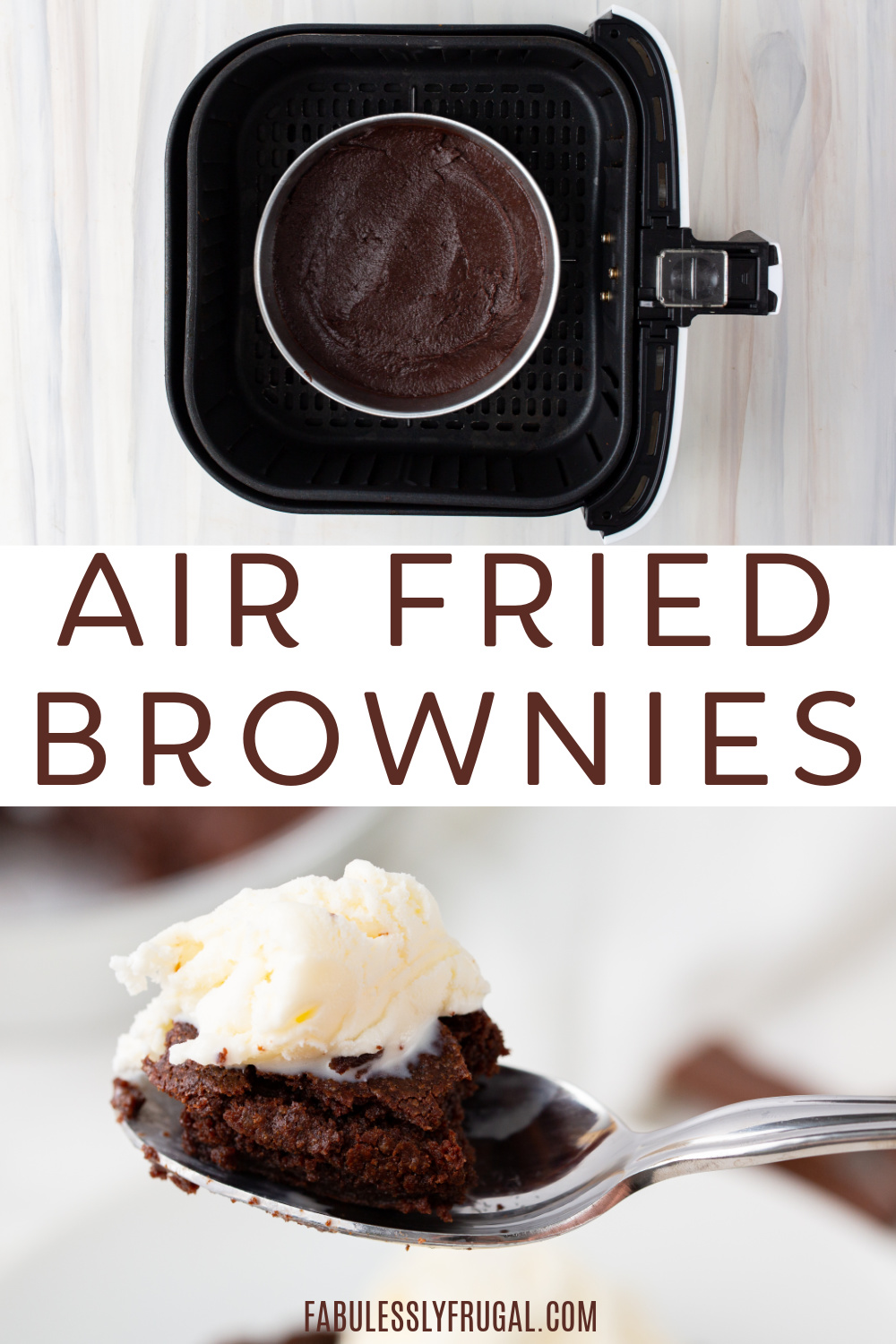 air fried brownies
