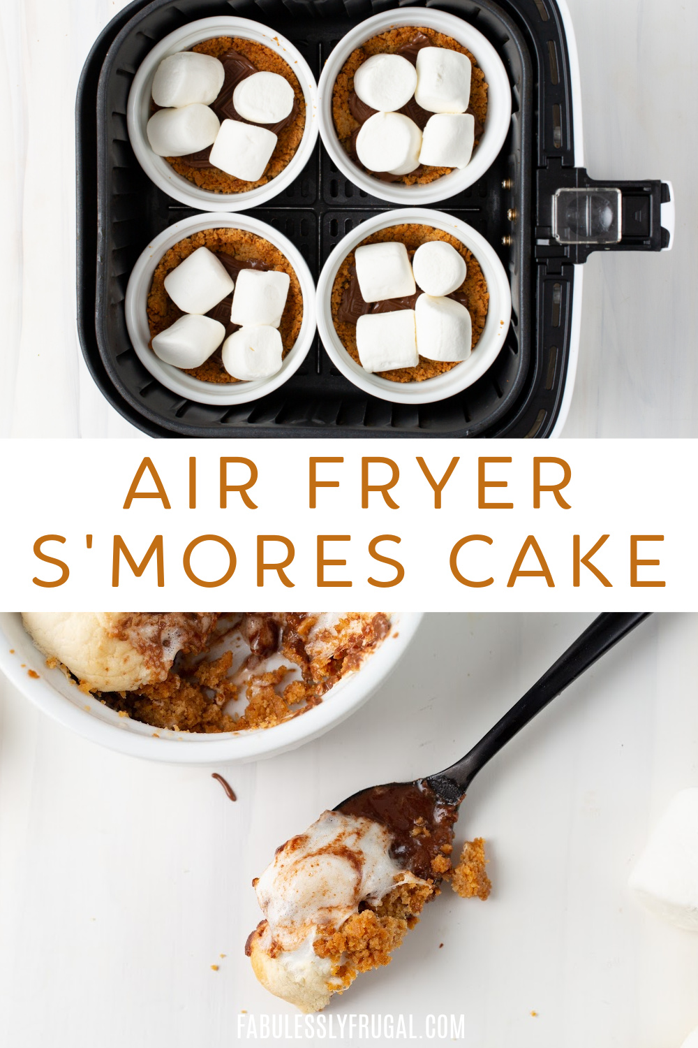 air fryer smores cake