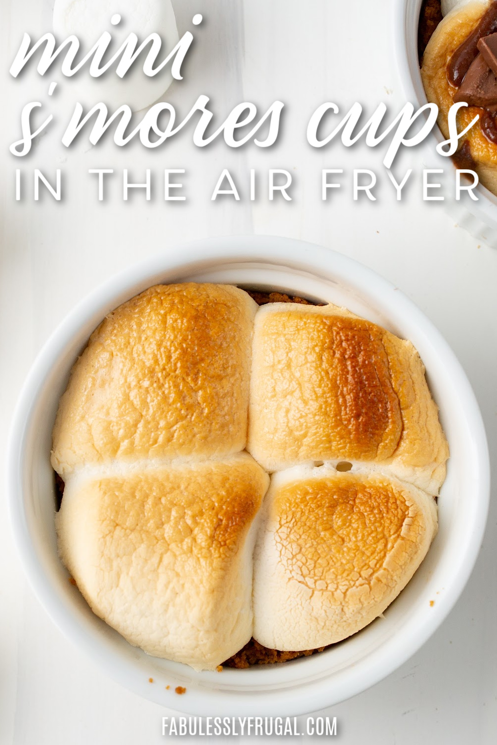 mini smores cups in the air fryer