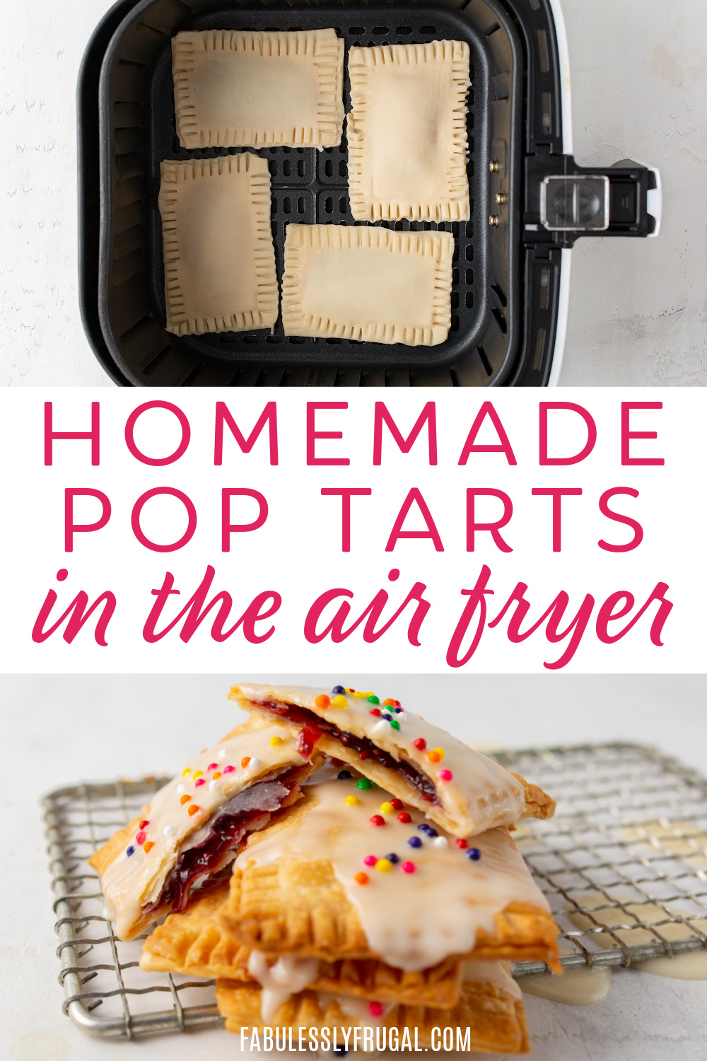 homemade pop tarts in the air fryer