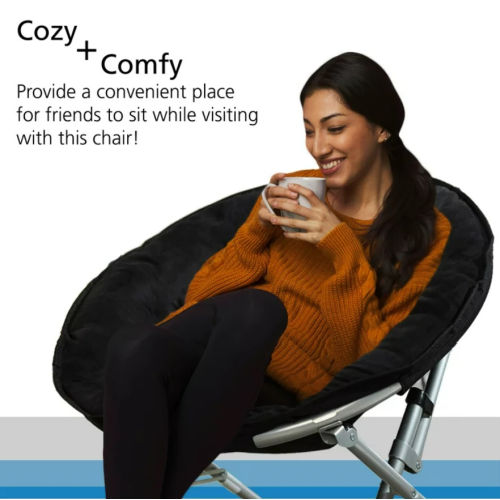 Mainstays Faux Fur Saucer Chair 30 (Reg. 50) 2 Options Fabulessly