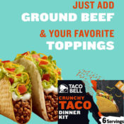 6-Serving Taco Bell Crunchy Taco Dinner Kit as low as $2.01 Shipped Free...