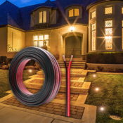 Brighten Up Your Landscape with 100-Feet 16 Gauge PVC Low Voltage Parallel...