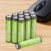 12-Pack Amazon Basics AAA High-Capacity 850 mAh Rechargeable Batteries...