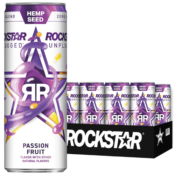 12-Pack Rockstar Energy Drink, Unplugged Passionfruit as low as $10.79...