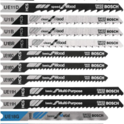 12-Piece BOSCH Multi-Purpose U-Shank Jigsaw Blade Set $8.23 (Reg. $12.59)...