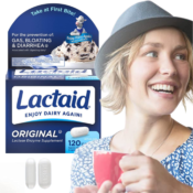 TWO 120 Count Lactaid Original Strength Lactose Intolerance Relief Caplets...