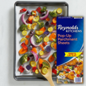 120-Count Reynolds Kitchens Pop-Up Parchment Paper Sheets, 10.7×13.6 Inches...