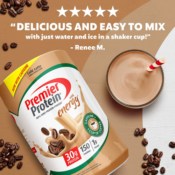 17 Servings Premier Protein Café Latte Whey Powder Tub as low as $11.99...