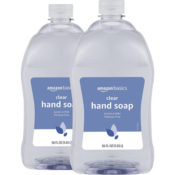 2-Pack Amazon Basics Gentle & Mild Clear Liquid Hand Soap Refills as...