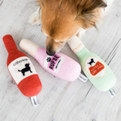 3-Piece Pearhead Happy Hour Squeaker Dog Toy Set $4.97 (Reg. $10) - $1.66...