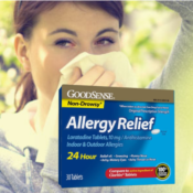 30-Count GoodSense Non-Drowsy 24 Hour Allergy Relief Loratadine Tablets...
