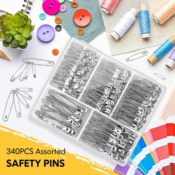 340-Count Safety Pins, Assorted $5.99 After Coupon (Reg. $8) - FAB Ratings!...