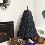 Add Halloween Spirit To Your Home With This 4.5-Ft  Artificial Black Tree,...