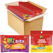 48 Variety Pack RITZ Bits Crackers & Cheese Crispers Chips as low as...