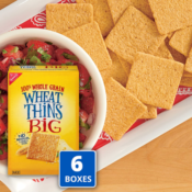 6 Boxes Wheat Thins BIG Whole Grain Wheat Crackers as low as $13.61 After...